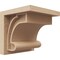 Ekena Millwork 6"W x 6"D x 6"H Wide Alma Rough Cedar Woodgrain TimberThane Corbel, Primed Tan CORUR06X06X06ALMRCPR - alternate 1